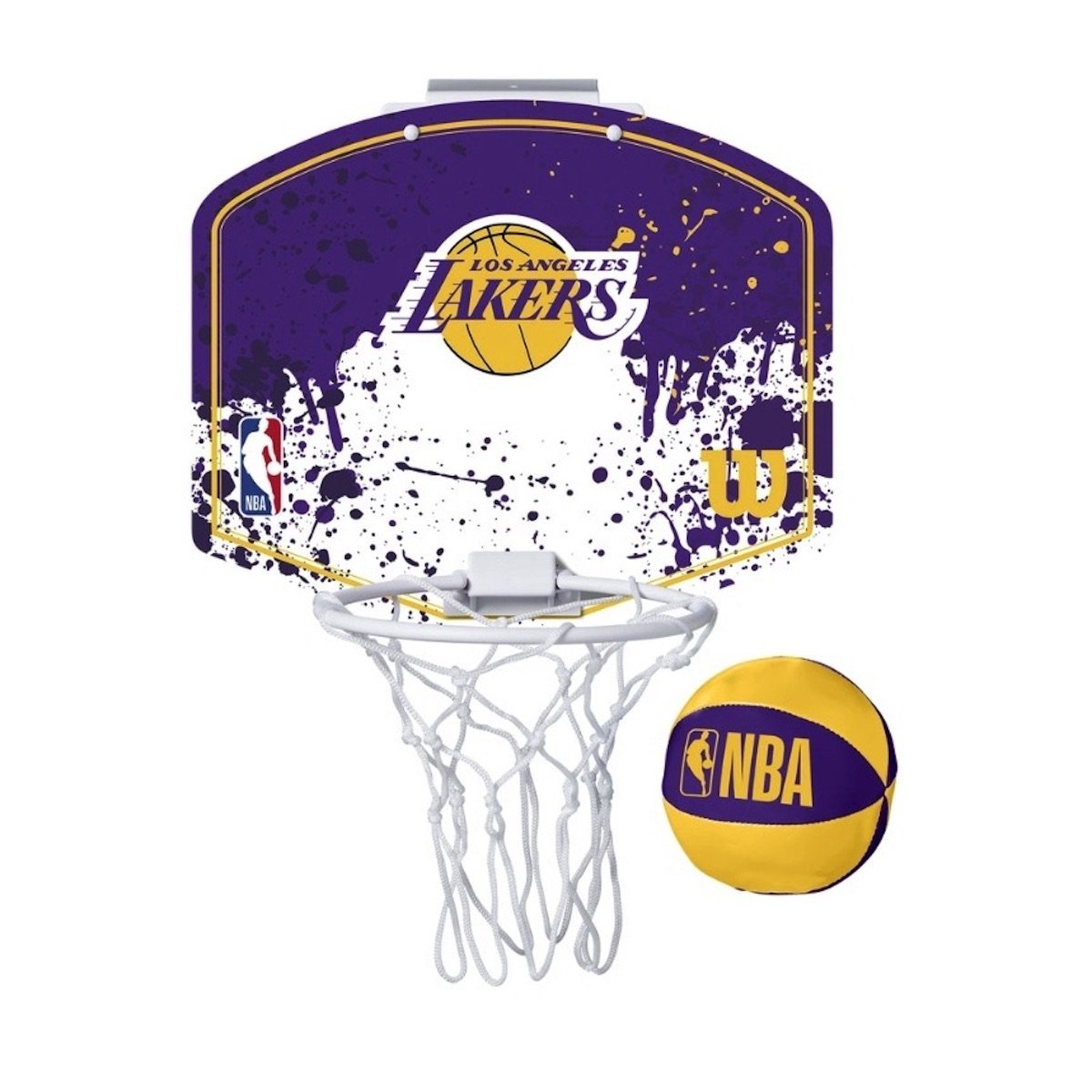 Basketbalový kôš Wilson NBA Team Mini Hoop La Lakers - fialová