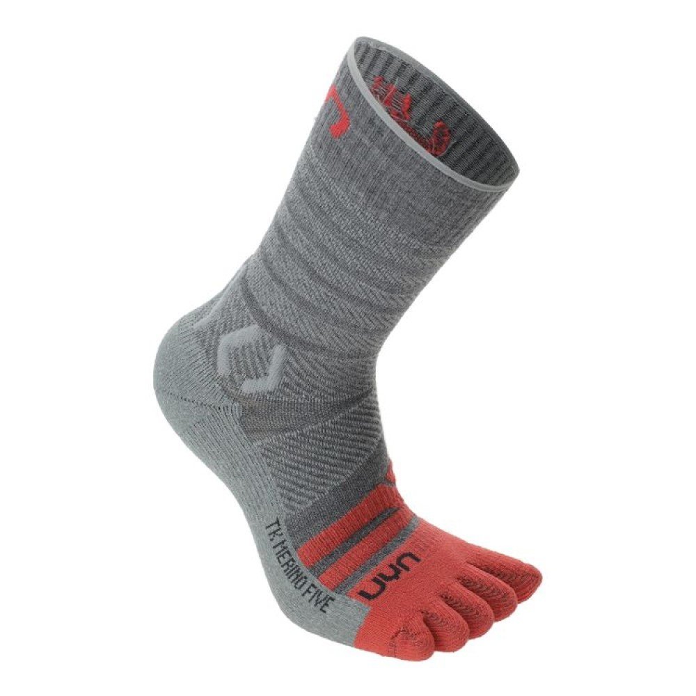 Ponožky UYN Trekking Five Merino W - sivá/ružová