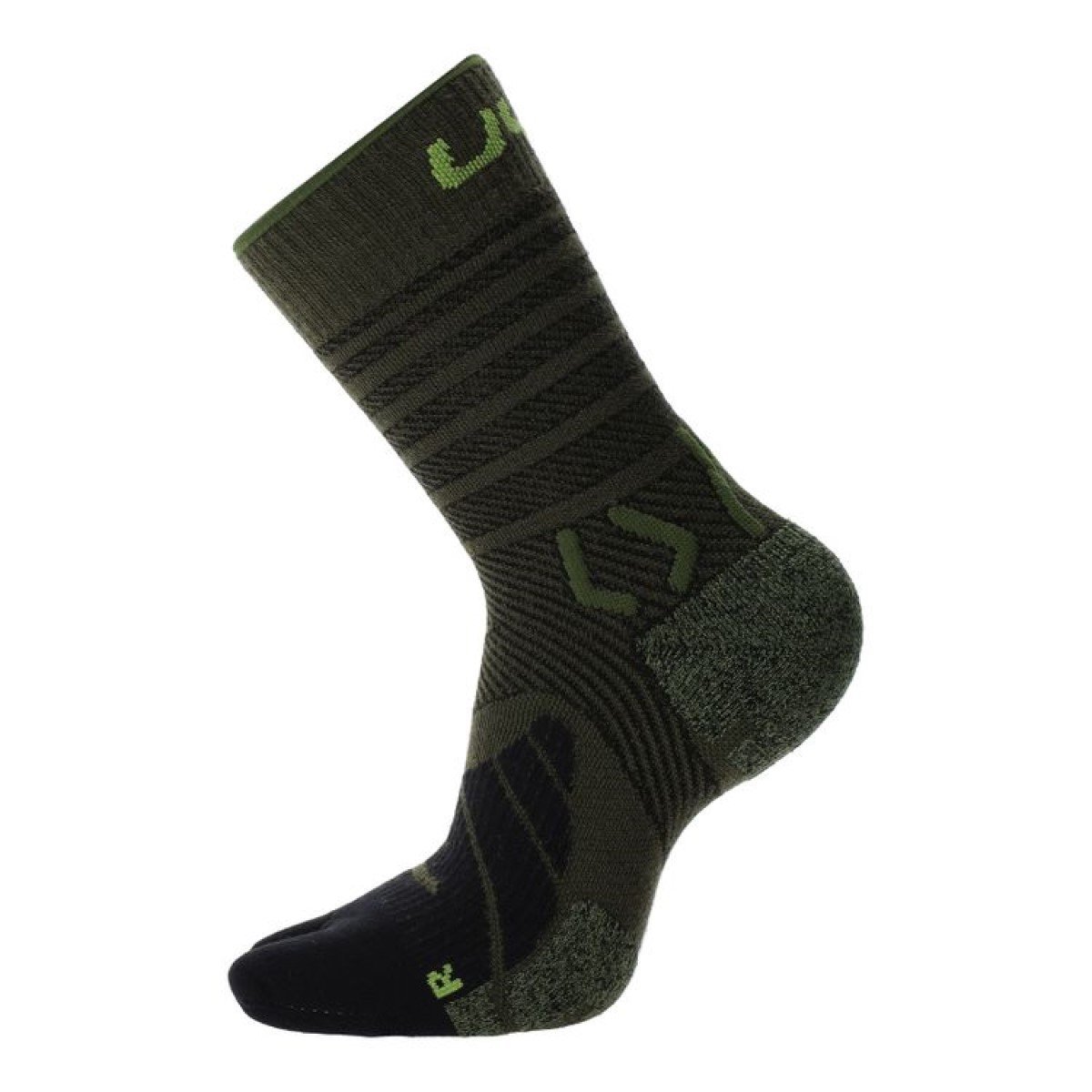Ponožky UYN Trekking Five Merino Socks M - zelená/čierna
