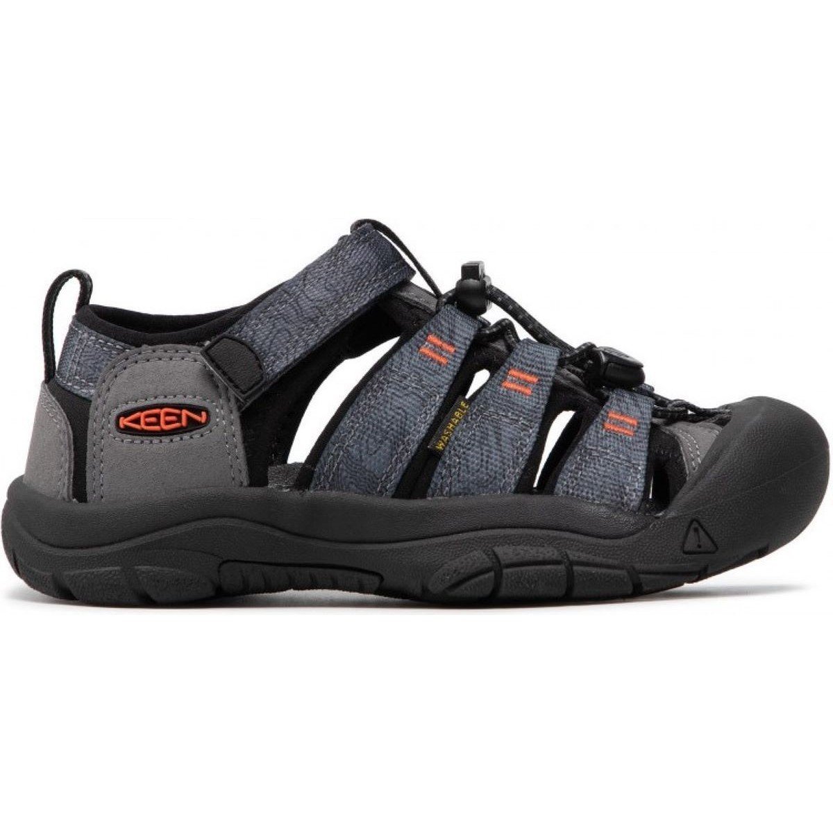 Detské sandále Keen NEWPORT H2 J - sivá/čierna