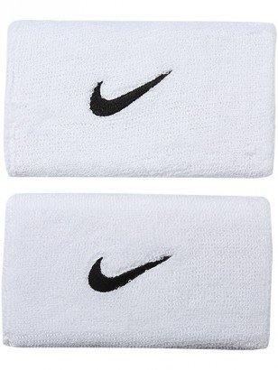 Potítka Nike Swoosh DoubleWide Uni - biela/čierna
