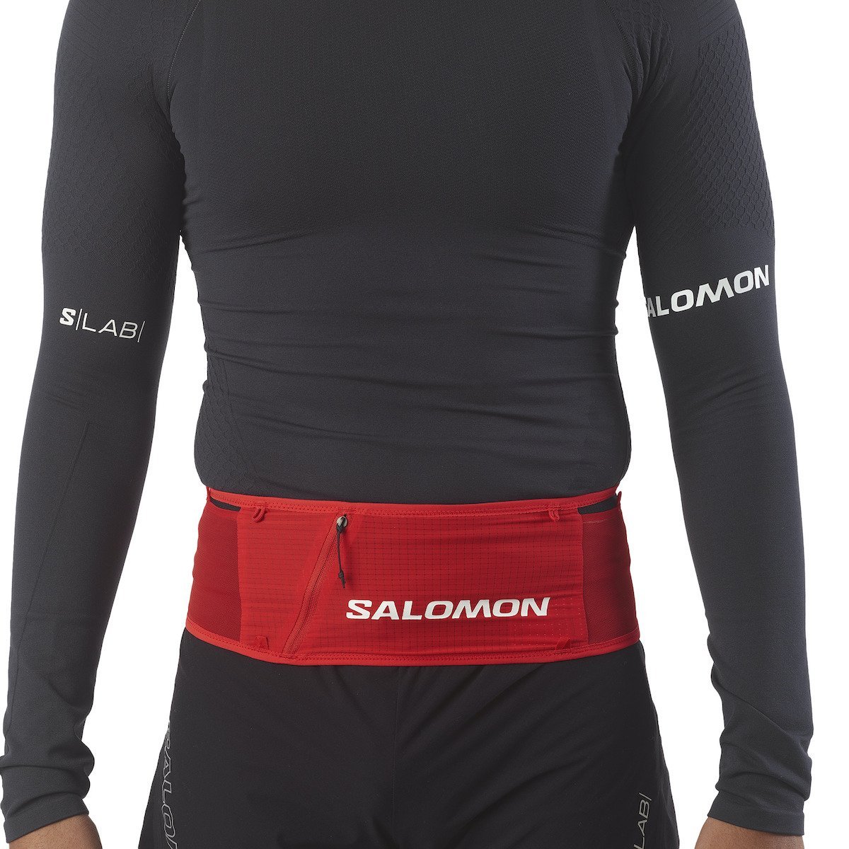 Opasok Salomon S LAB Belt - červená/čierna