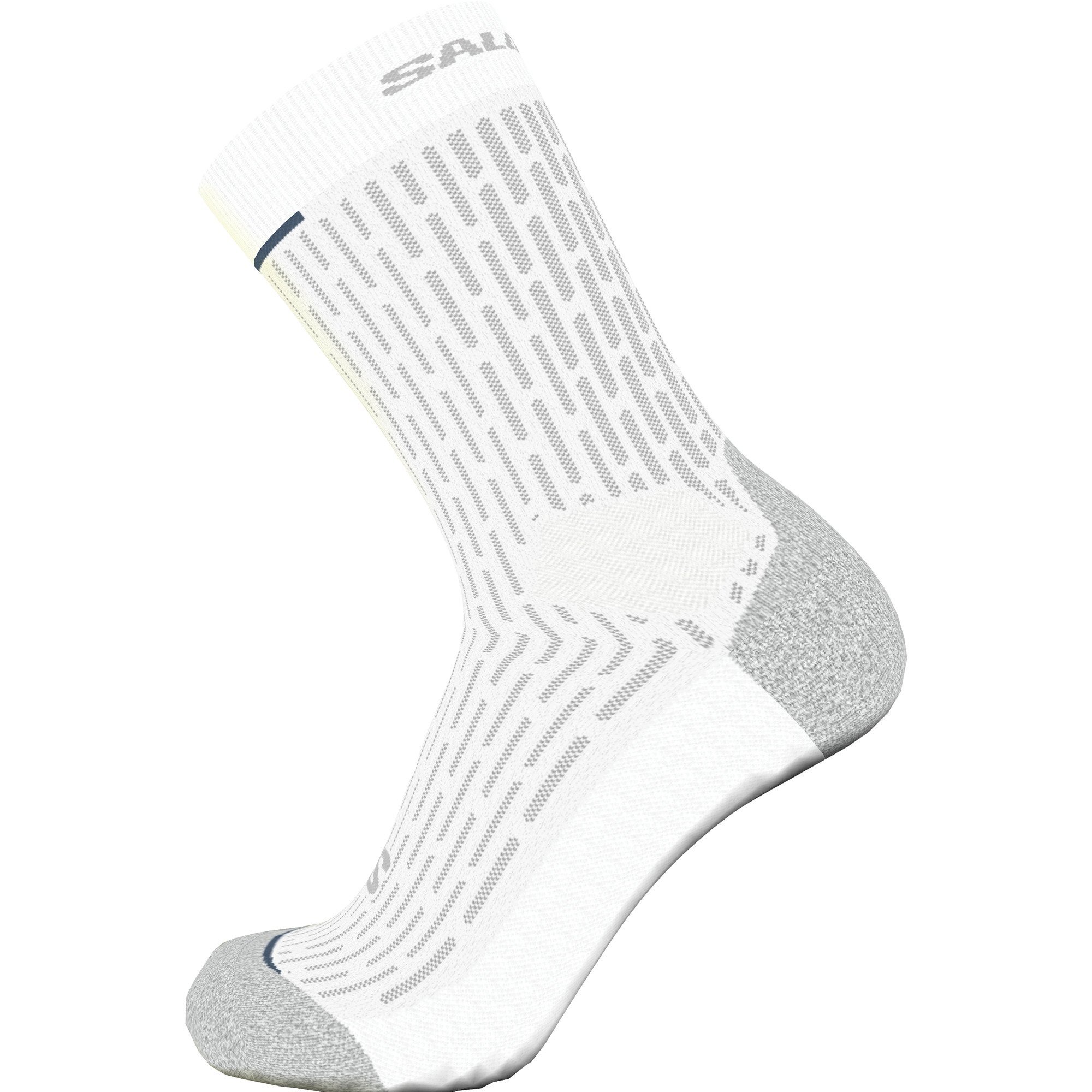 Ponožky Salomon Ultra Glide Crew - biela/sivá/modrá