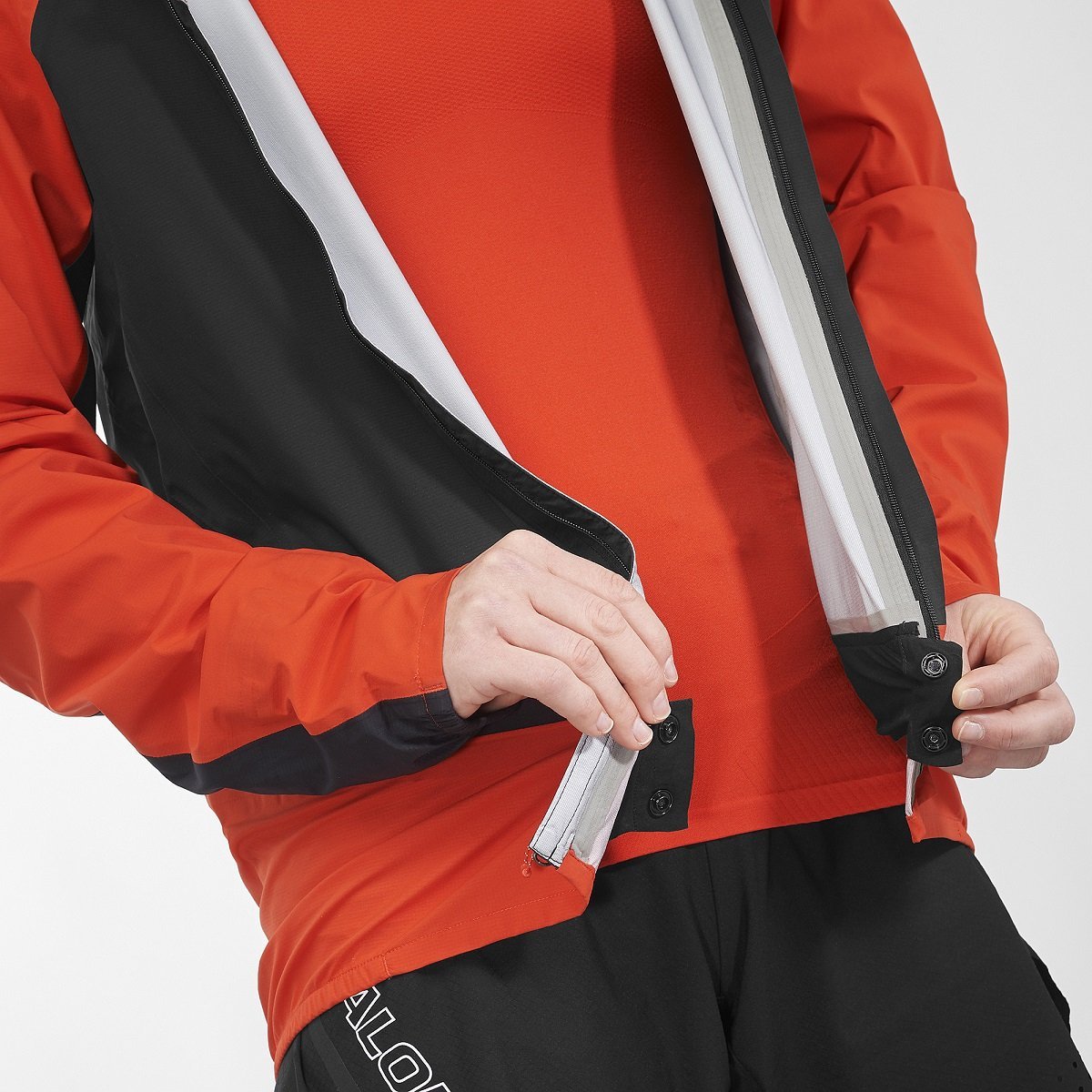 Bunda Salomon S/LAB Ultra JKT Jacket - čierna/červená
