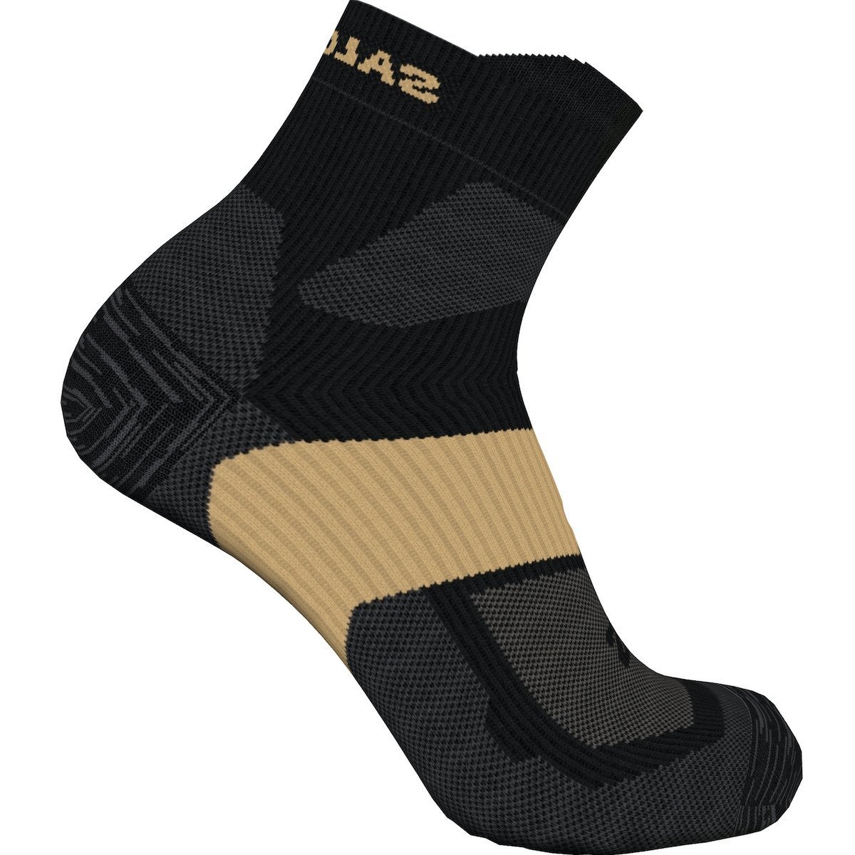 Ponožky Salomon Pulse Ankle Socks - čierna/hnedá