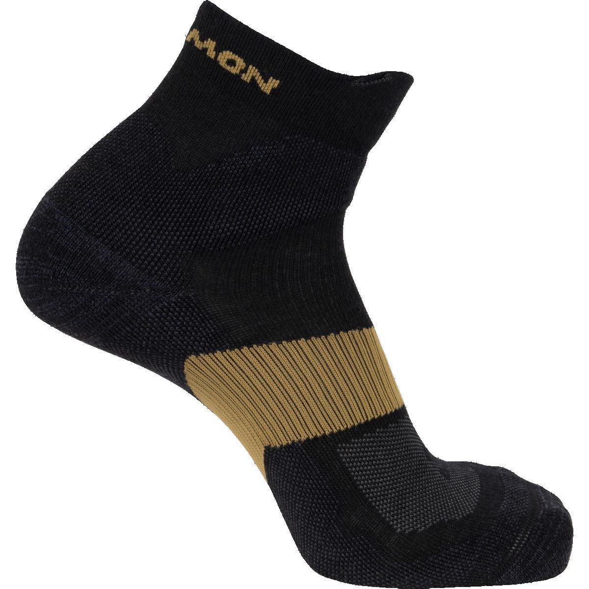 Ponožky Salomon X Ultra Quarter - čierna/hnedá