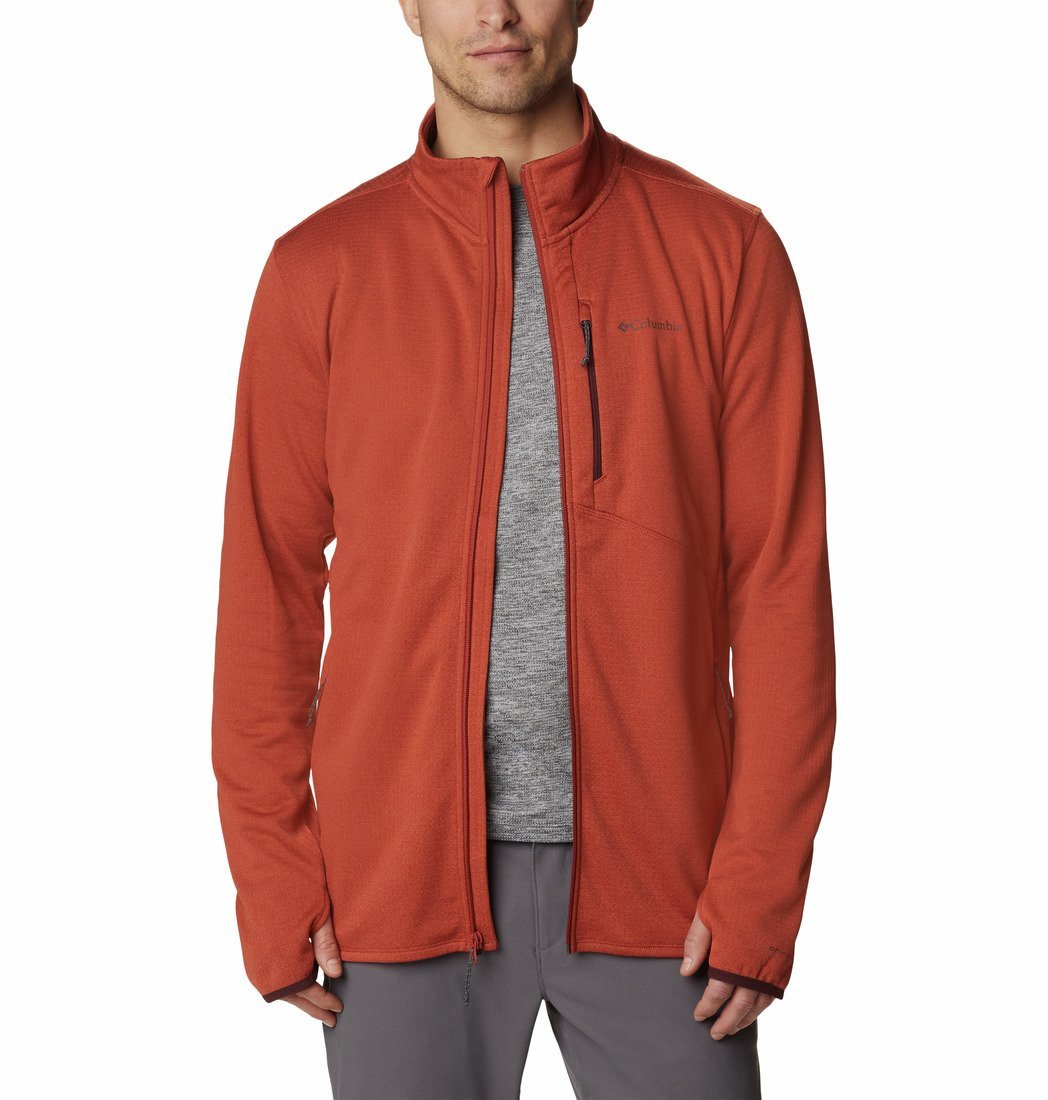 Mikina Columbia Park View™ Fleece Full Zip M - červená