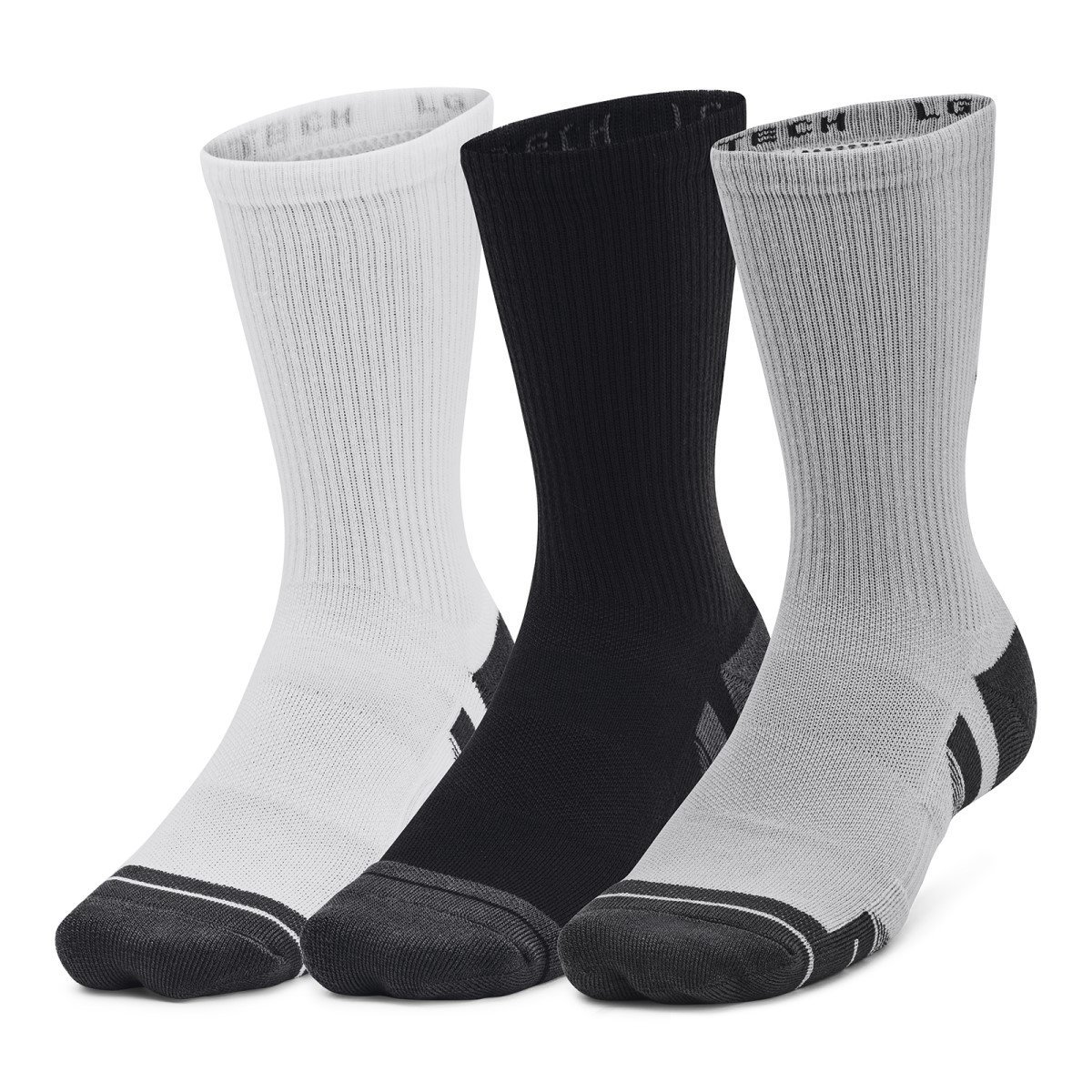 Ponožky Under Armour Performance Tech 3pk Crew Socks - sivá