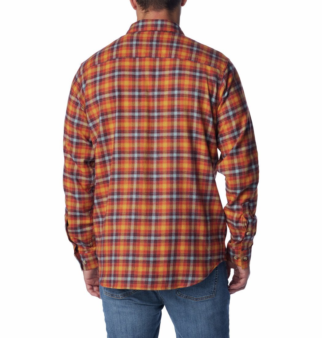 Columbia Cornell Woods™ Flanelová košeľa s dlhým rukávom M - červená/oranžová