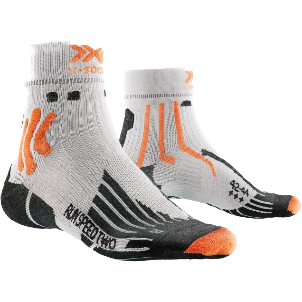 Ponožky X-Bionic Run Speed Two 4.0 M - biela/oranžová