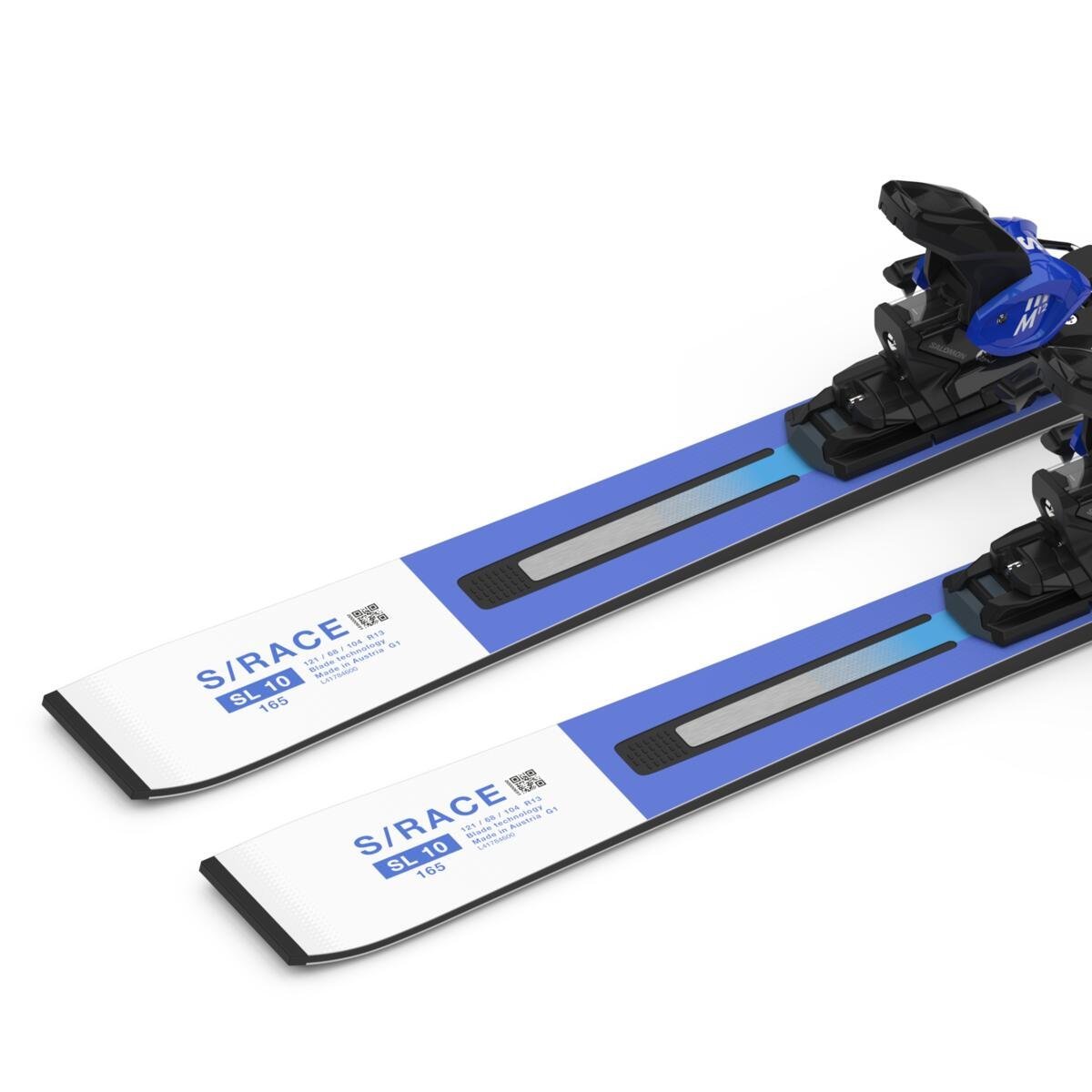 Lyže Salomon E S/Race SL 10 + viazanie M12 GW F80 - modrá/biela