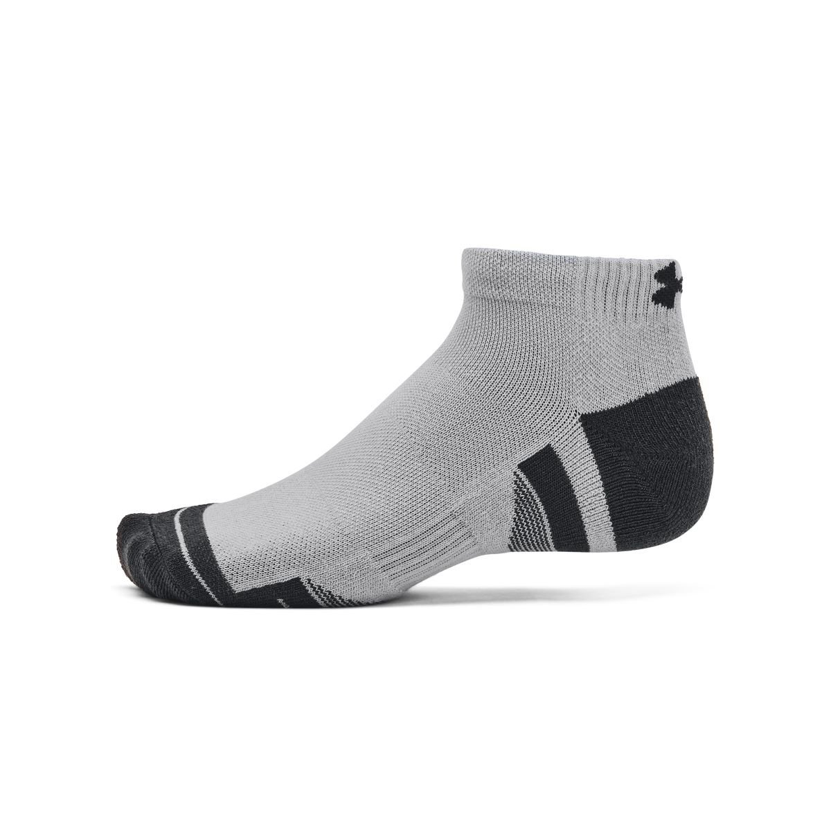 Ponožky Under Armour UA Performance Tech 3pk Low - sivá/biela/čierna