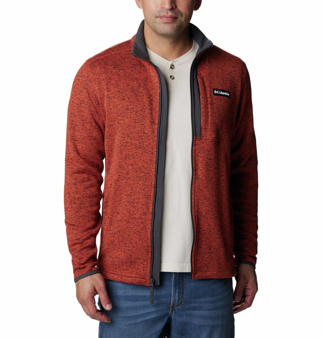 Mikina Columbia Sweater Weather™ Full Zip M - červená/sivá