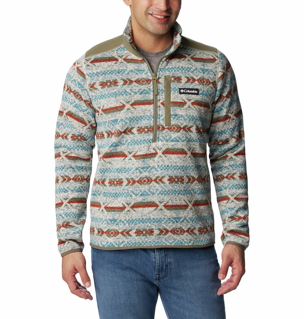 Mikina Columbia Sweater Weather™ II Printed Half Zip M - sivá