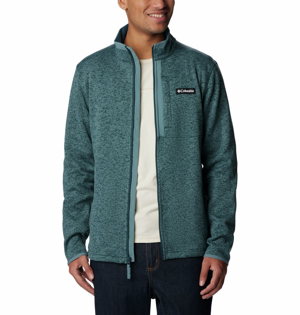 Mikina Columbia Sweater Weather™ Full Zip M - modrá/zelená