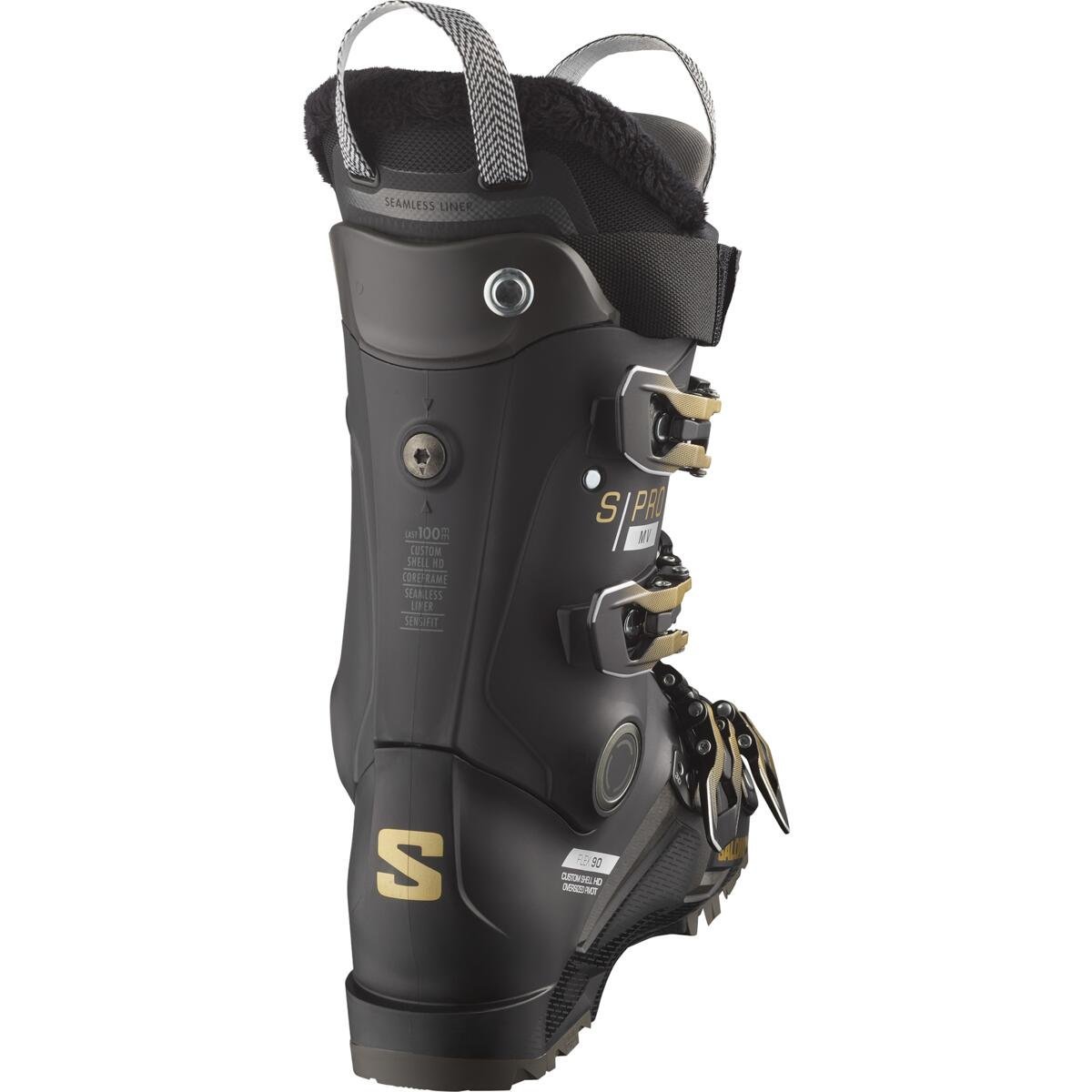 Lyžiarska obuv Salomon S/Pro MV 90 GW W - čierna/žltá