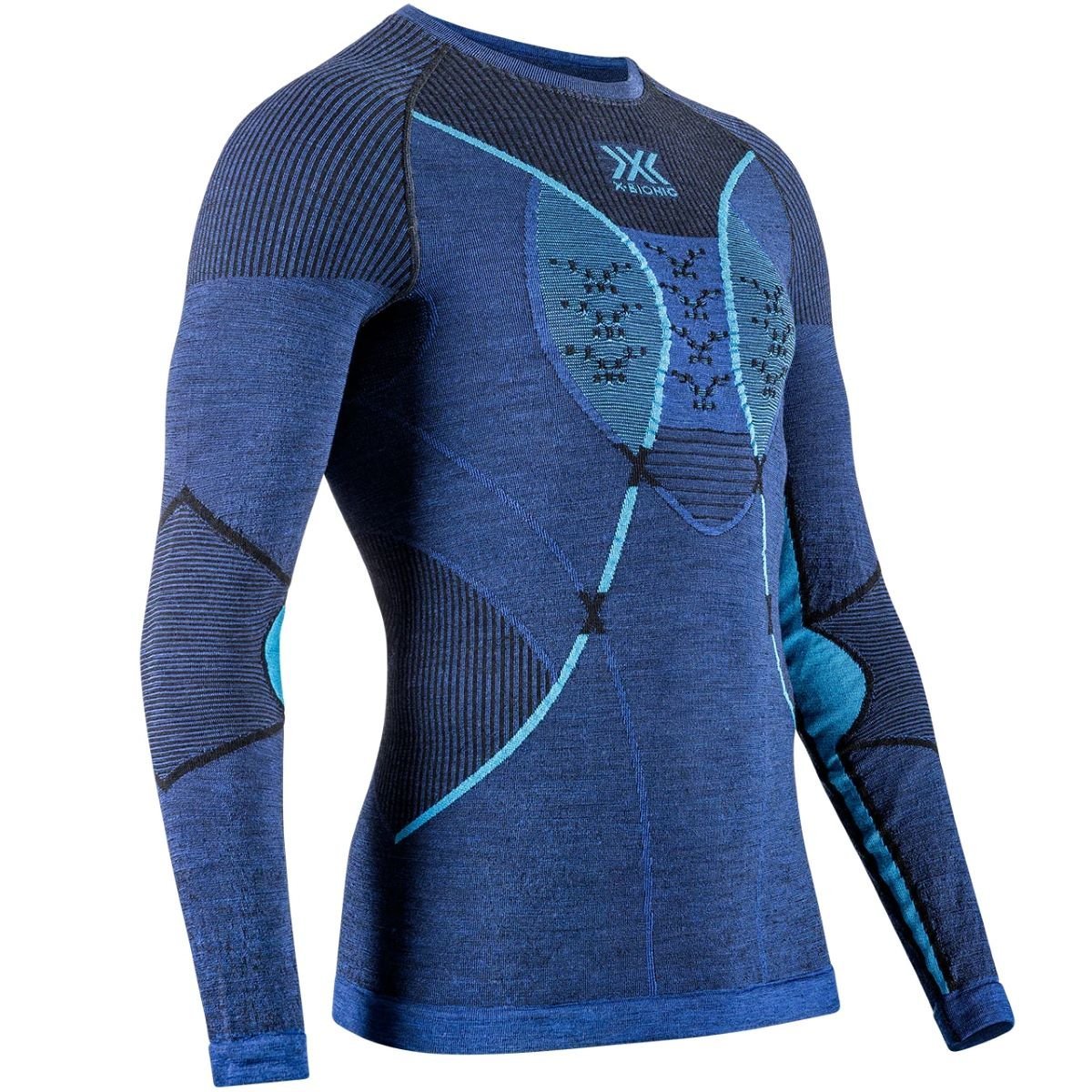 Tričko X-Bionic Merino Shirt LG SL M - modrá