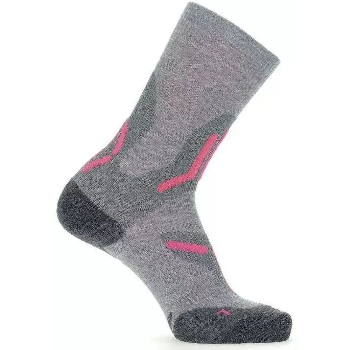 Ponožky UYN Trekking 2IN Merino Mid Socks W - sivá/ružová
