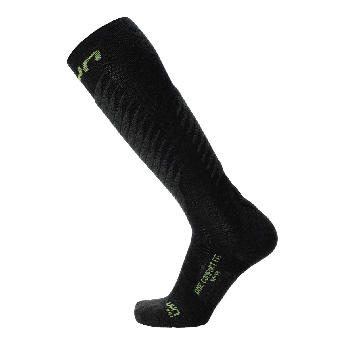 Ponožky UYN One Comfort Fit M - čierna/zelená