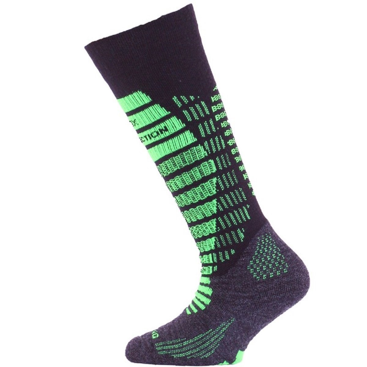 Ponožky Lasting SJR J - čierna/zelená