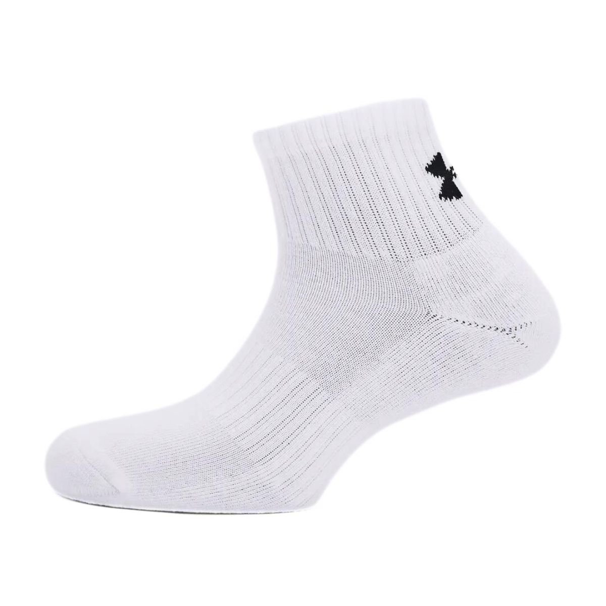 Ponožky Under Armour Core QTR 3PK - biela