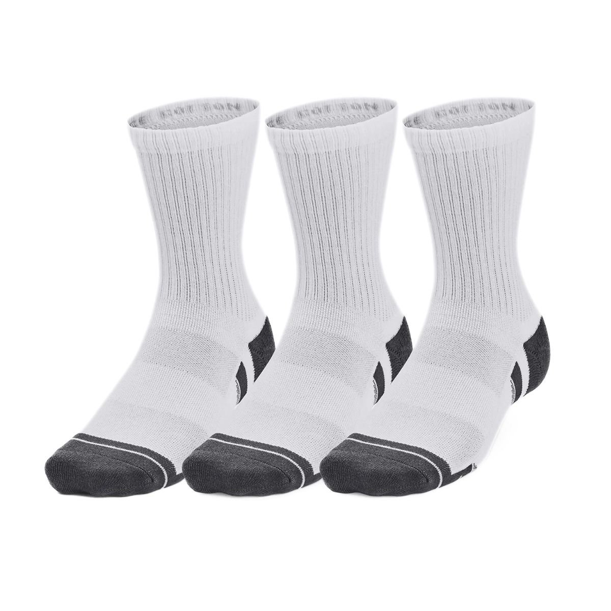 Ponožky Under Armour UA Performance Cotton 3p Mid Jr - biela
