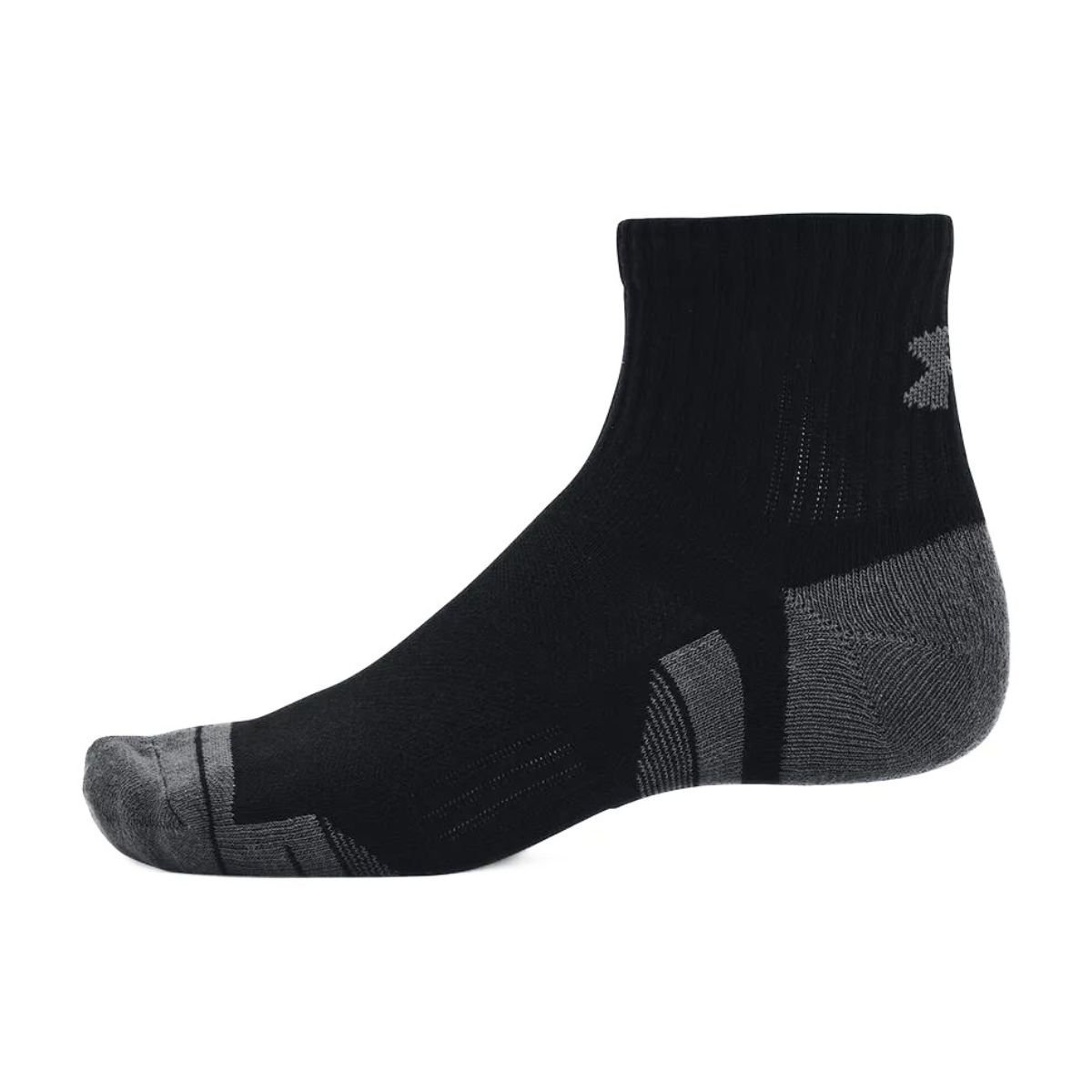 Ponožky Under Armour UA Performance Cotton 3p Qtr - čierna