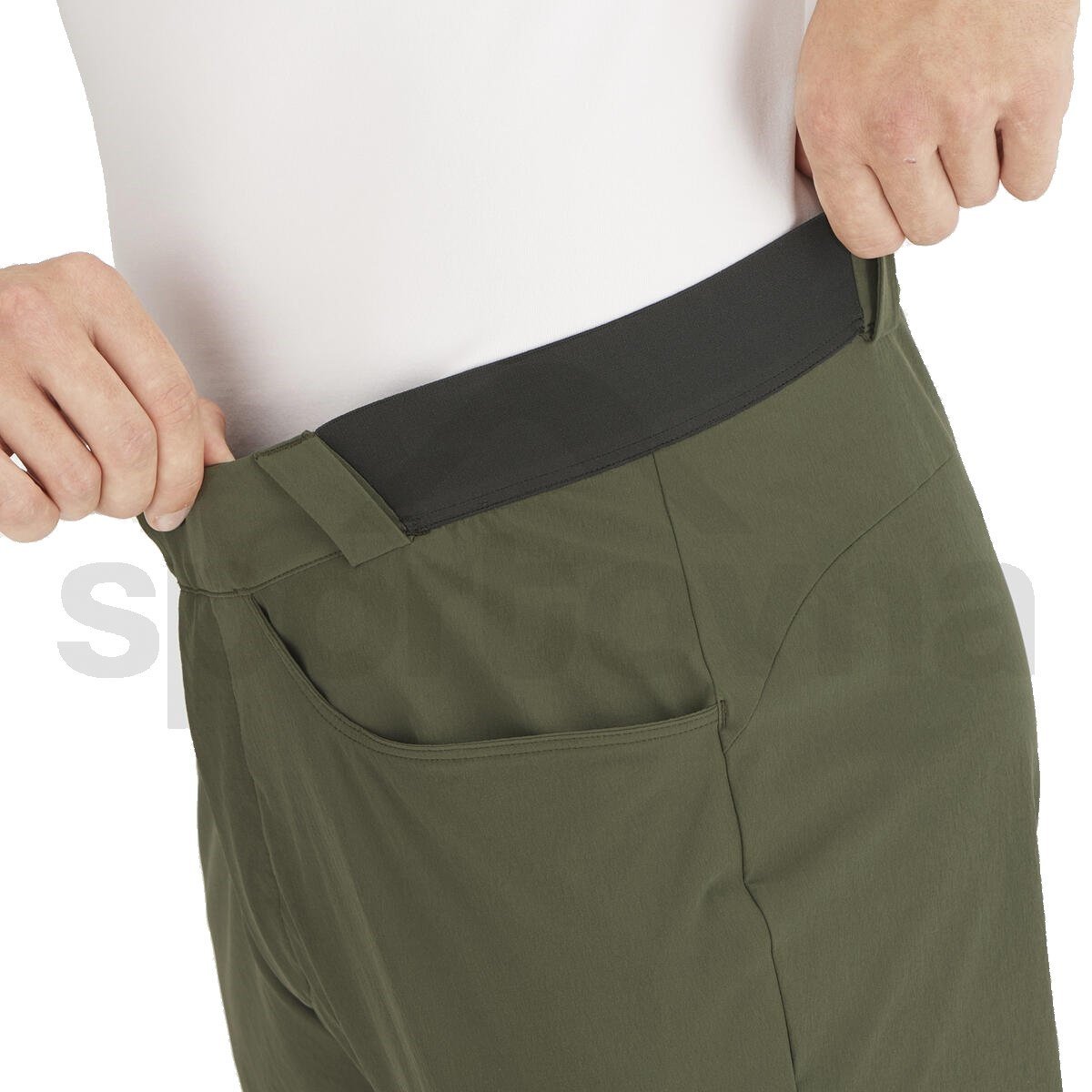 Nohavice Salomon WAYFARER PANTS M - zelené (predĺžená dĺžka)