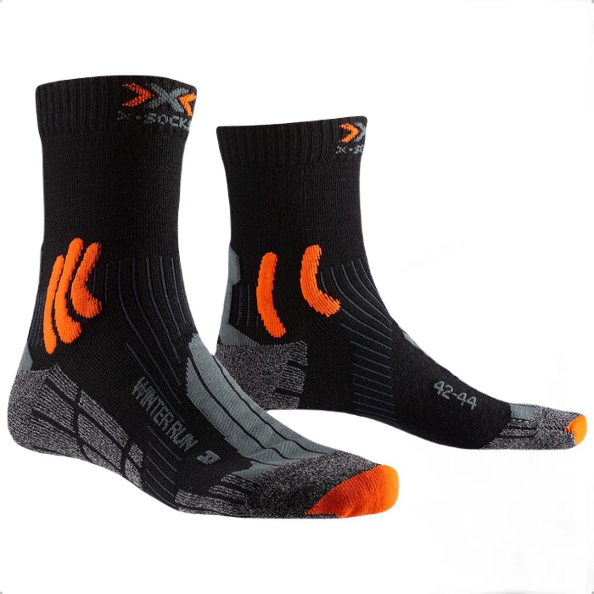 Ponožky X-Bionic Winter Run 4.0 U - čierna/oranžová