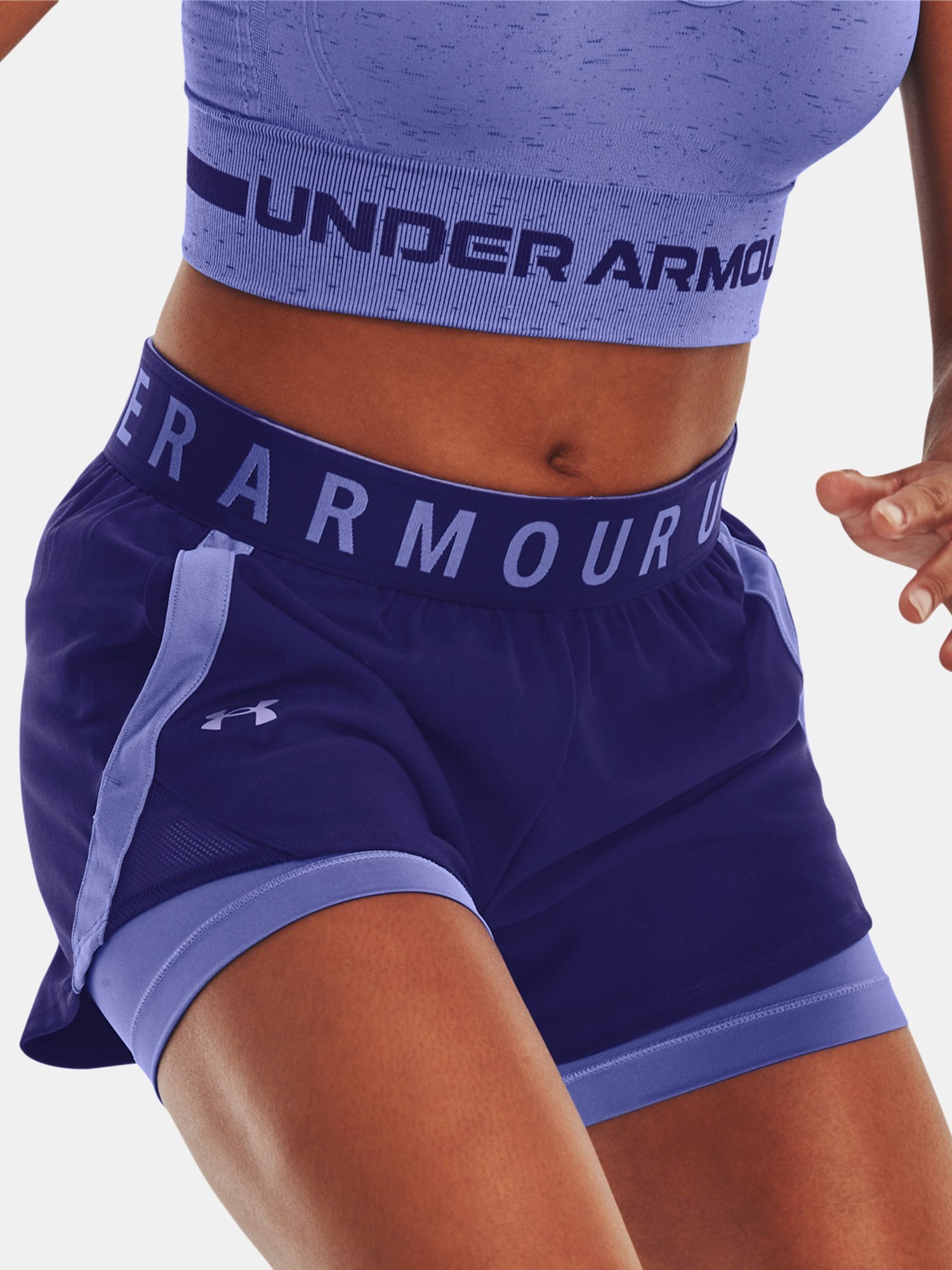 Šortky Under Armour Play Up 2 v 1 Shorts W - modrá