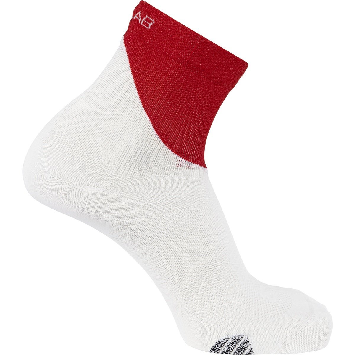 Ponožky Salomon S/LAB Phantasm členkové - biela/červená