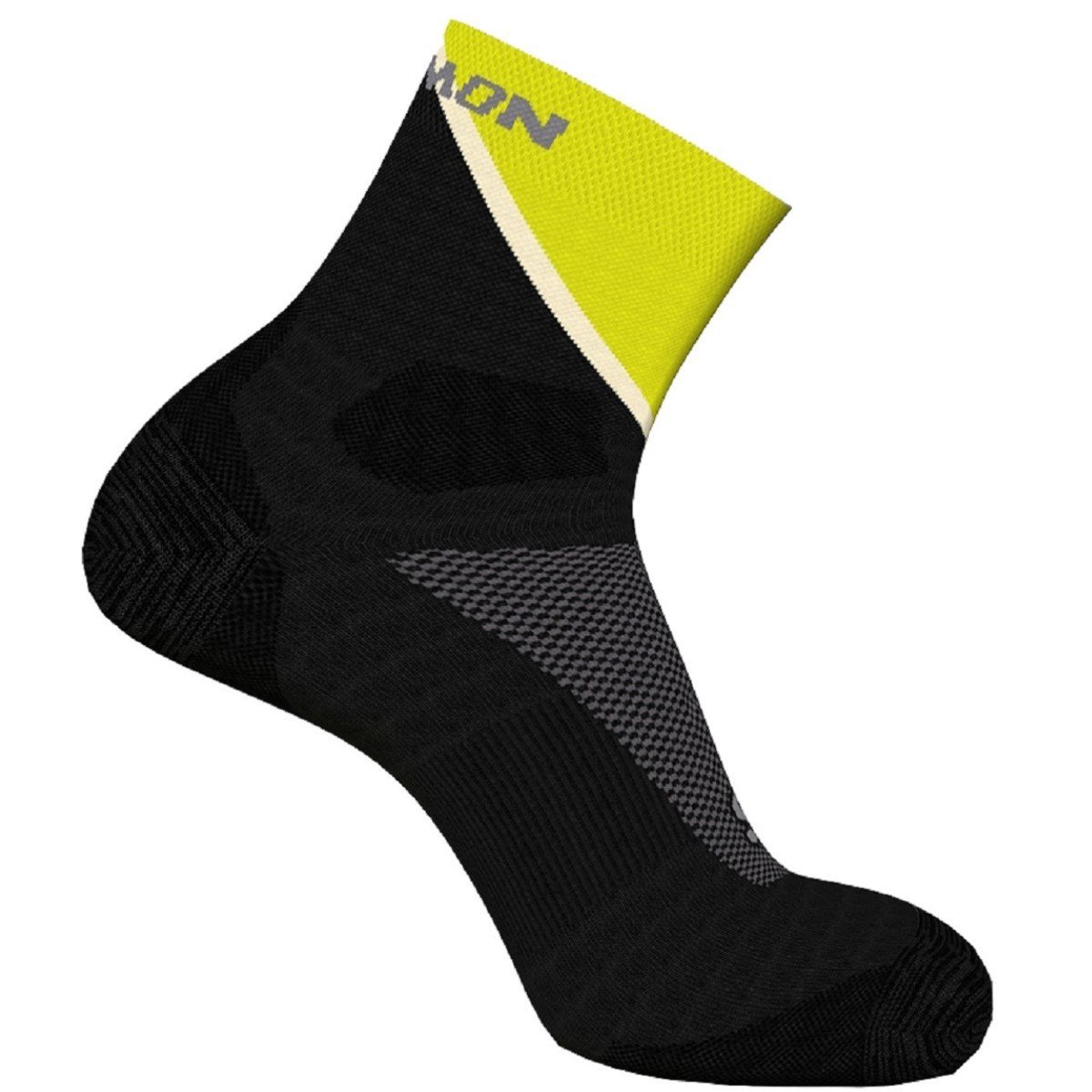 Ponožky Salomon Pulse Ankle Socks - čierne/žlté