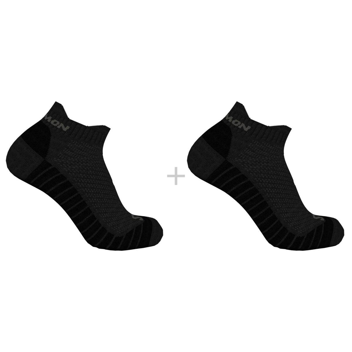 Ponožky Salomon Aero Ankle 2-Pack - čierne