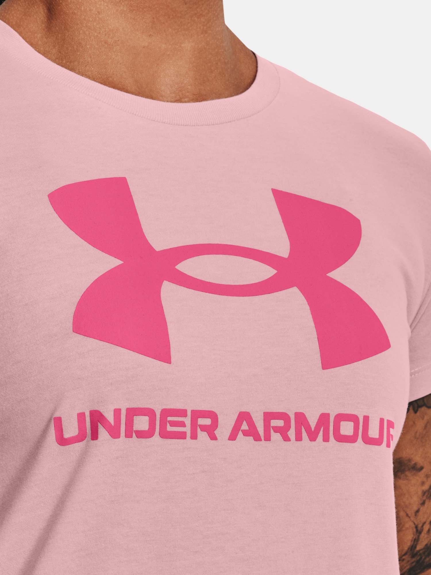 Tričko Under Armour UA Sportstyle Logo W - ružová