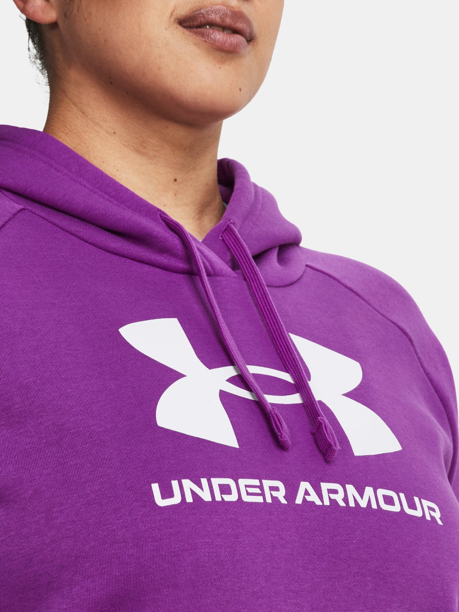 Mikina Under Armour UA Rival Fleece Logo Hoodie - fialová