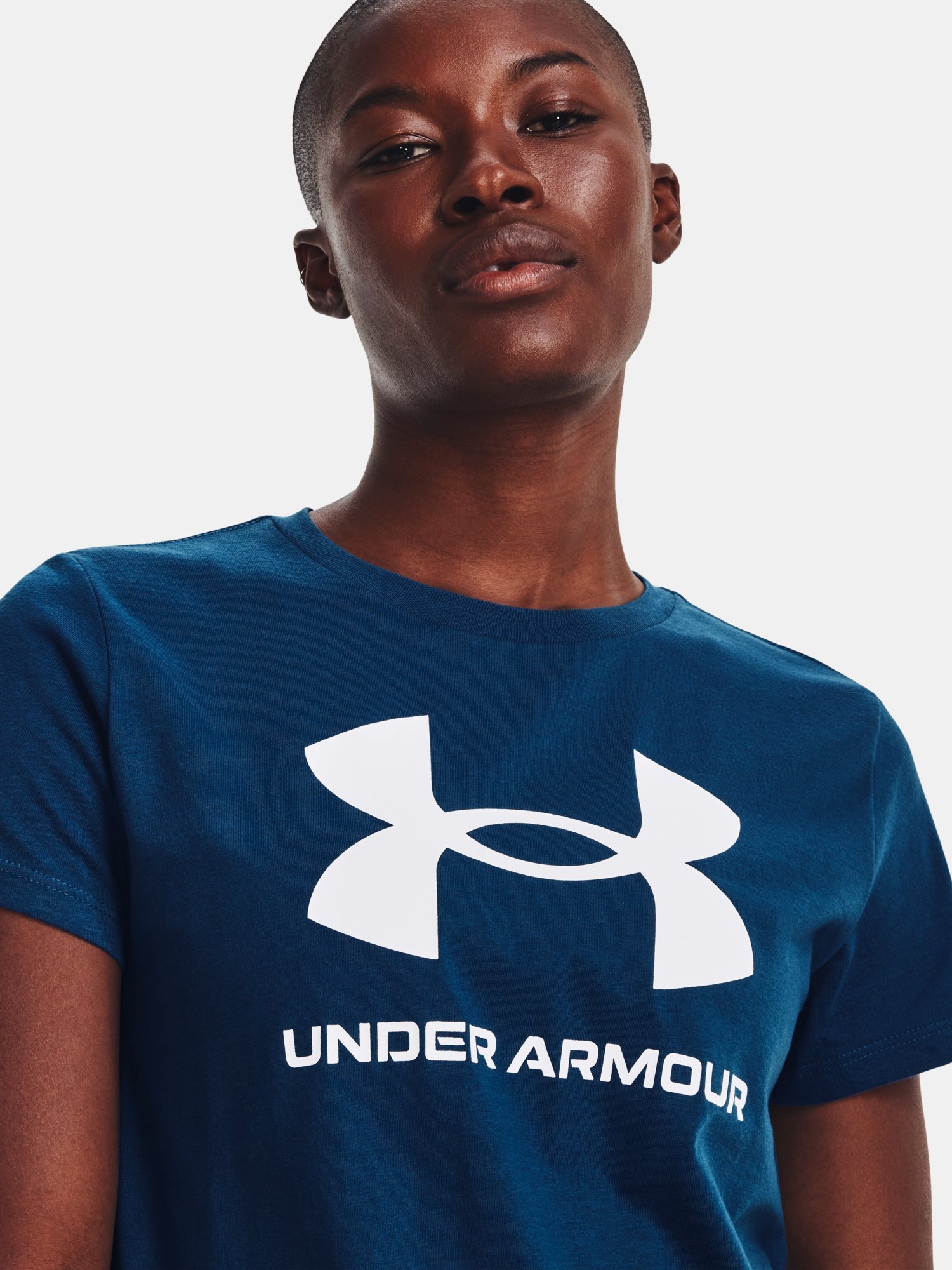 Tričko Under Armour UA W Sportstyle Logo SS W - modrá