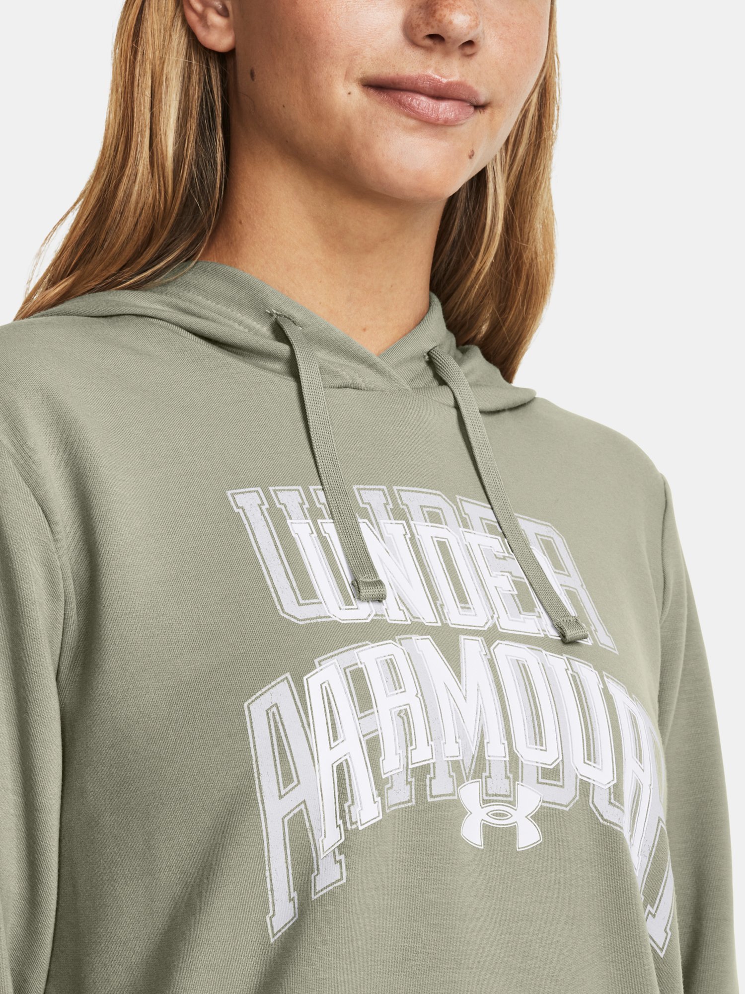 Mikina Under Armour UA Rival Terry Graphic Hdy - zelená