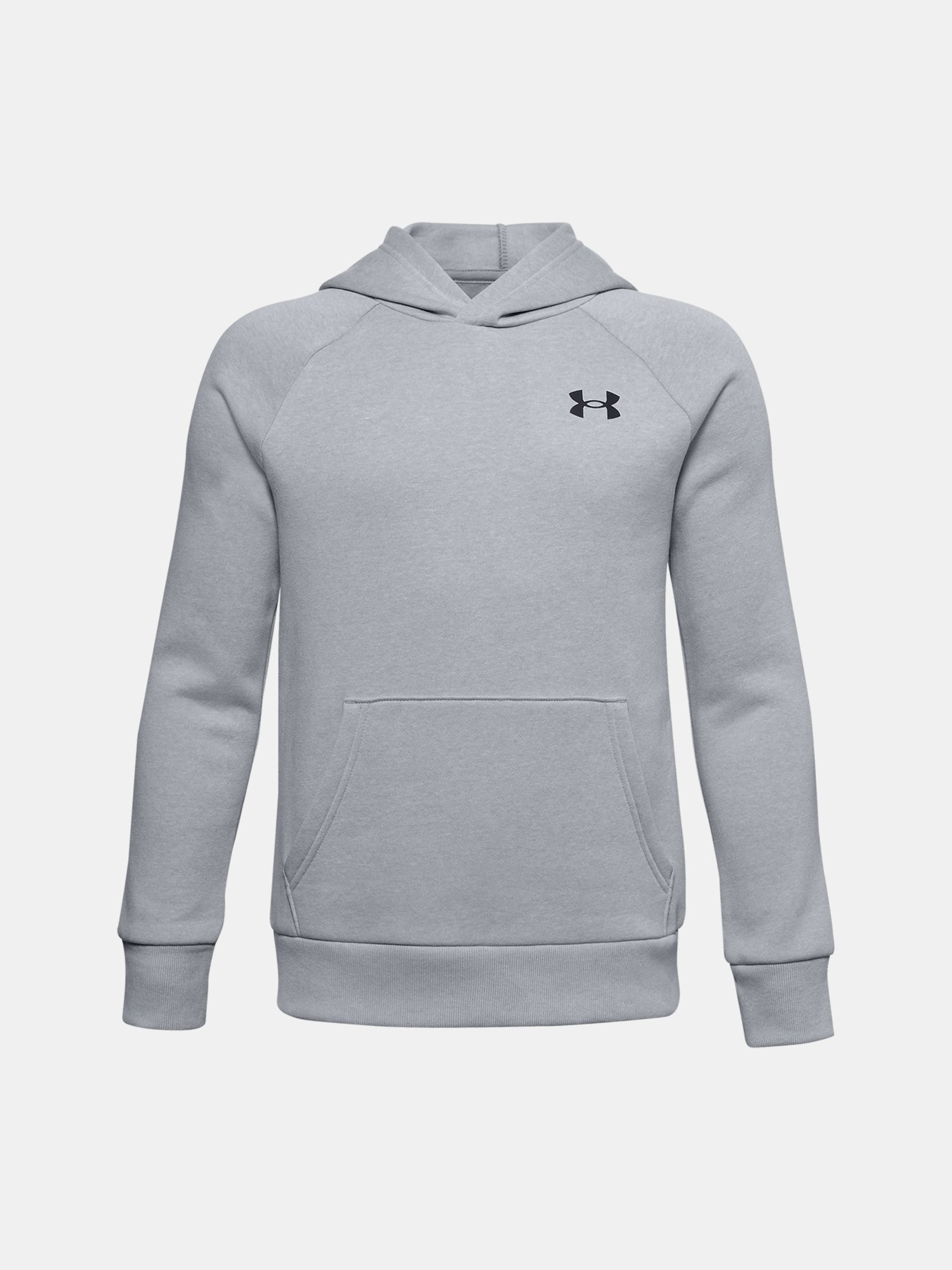 Mikina Under Armour RIVAL COTTON HOODIE - sivá