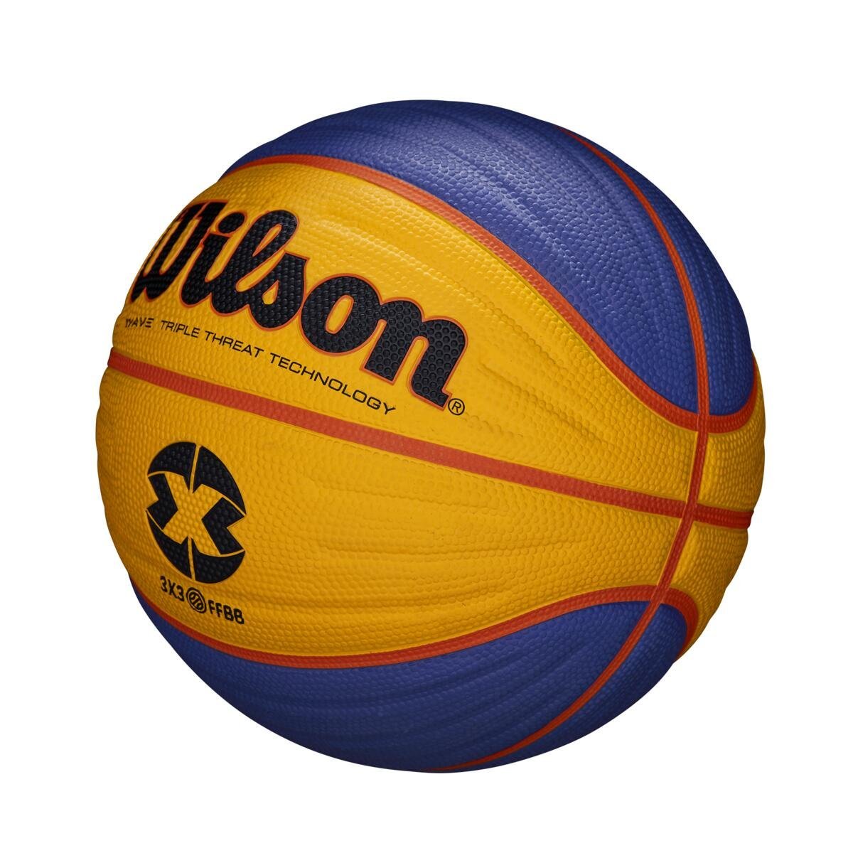 Lopta Wilson FIBA 3X3 Replica Rbr Basketball - žltá/modrá/oranžová
