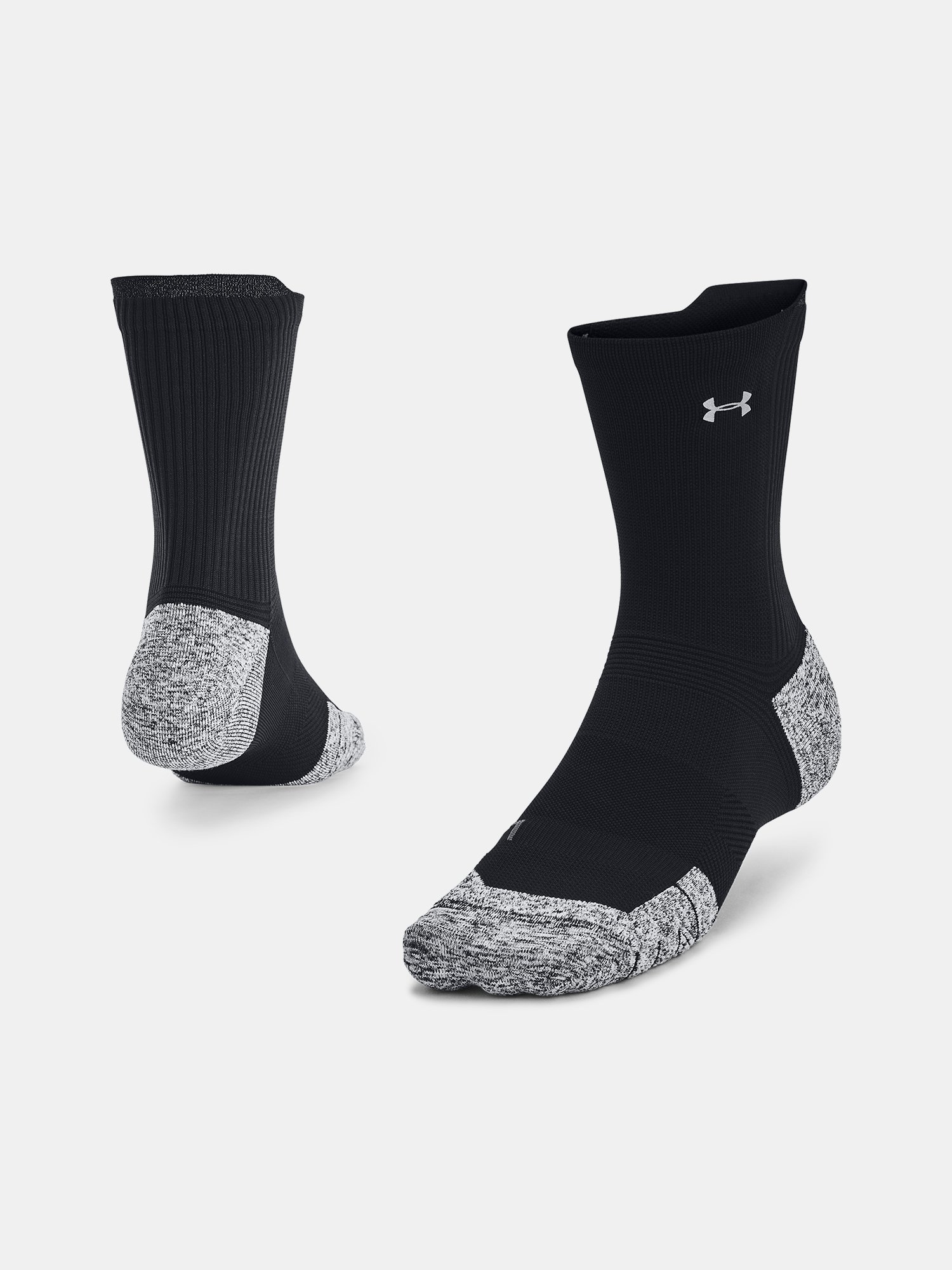 Ponožky Under Armour UA AD Run Cushion 1pk Mid - čierna