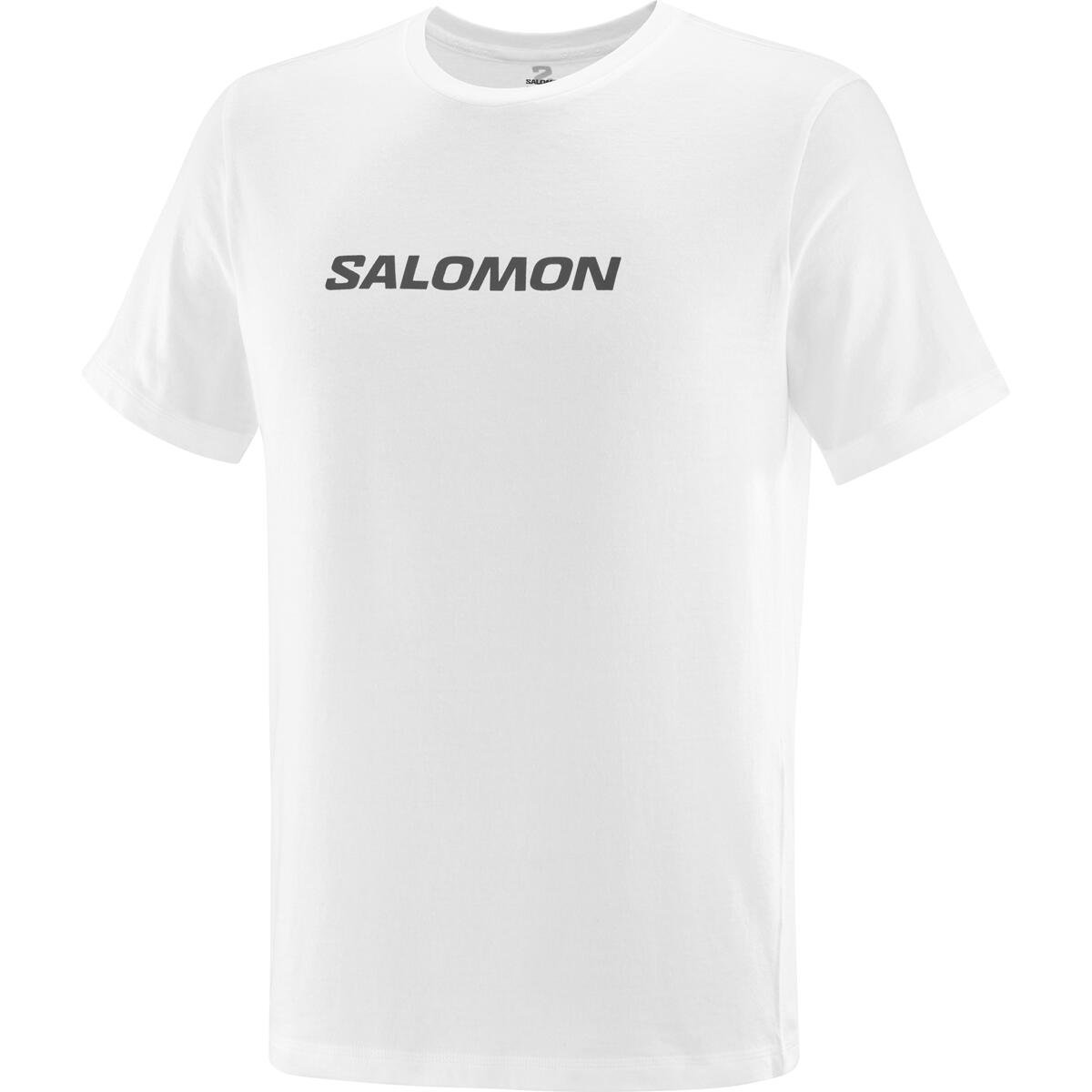 Salomon Logo Performance SS Tee M - biela