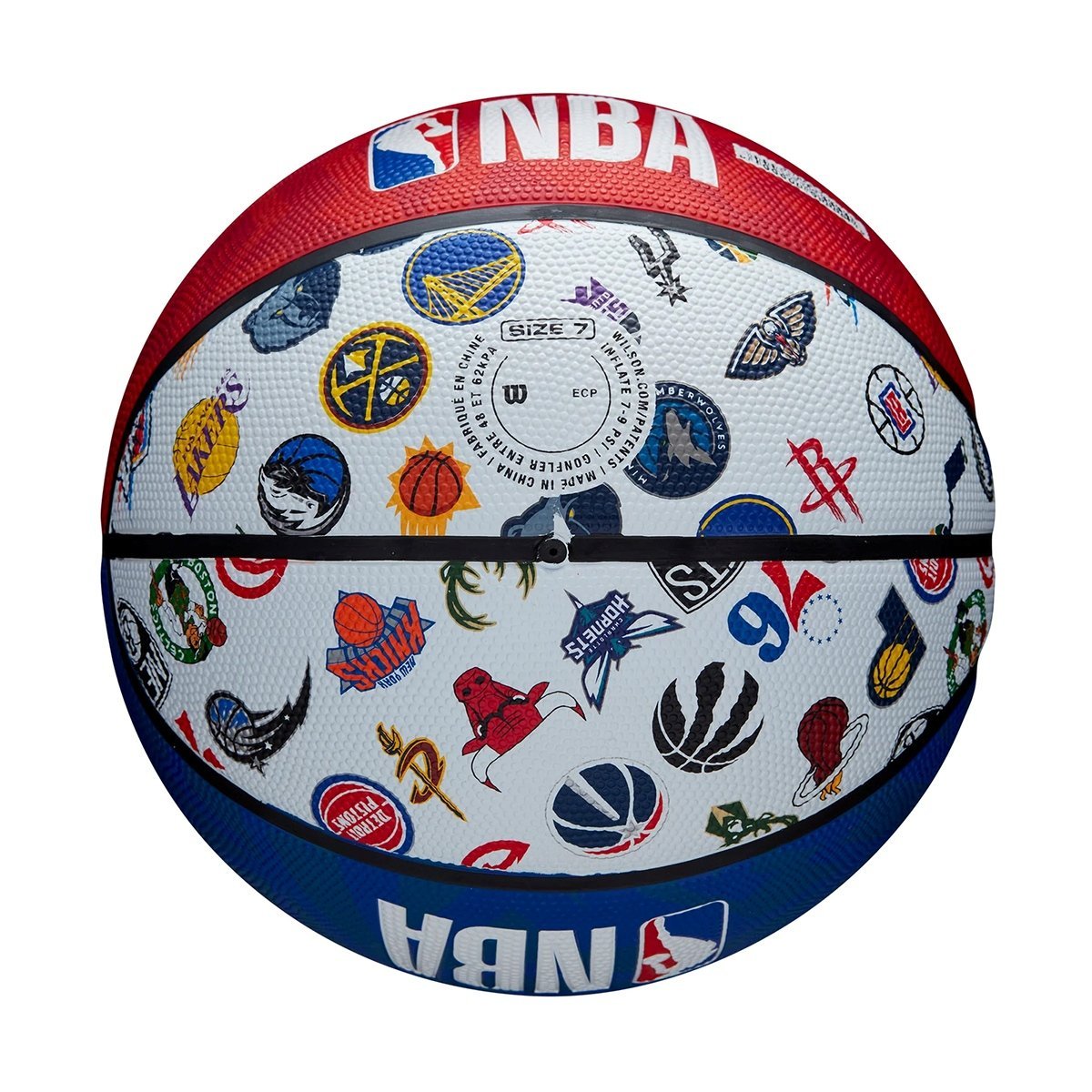 Lopta Wilson NBA All Teams Logo - modrá/červená