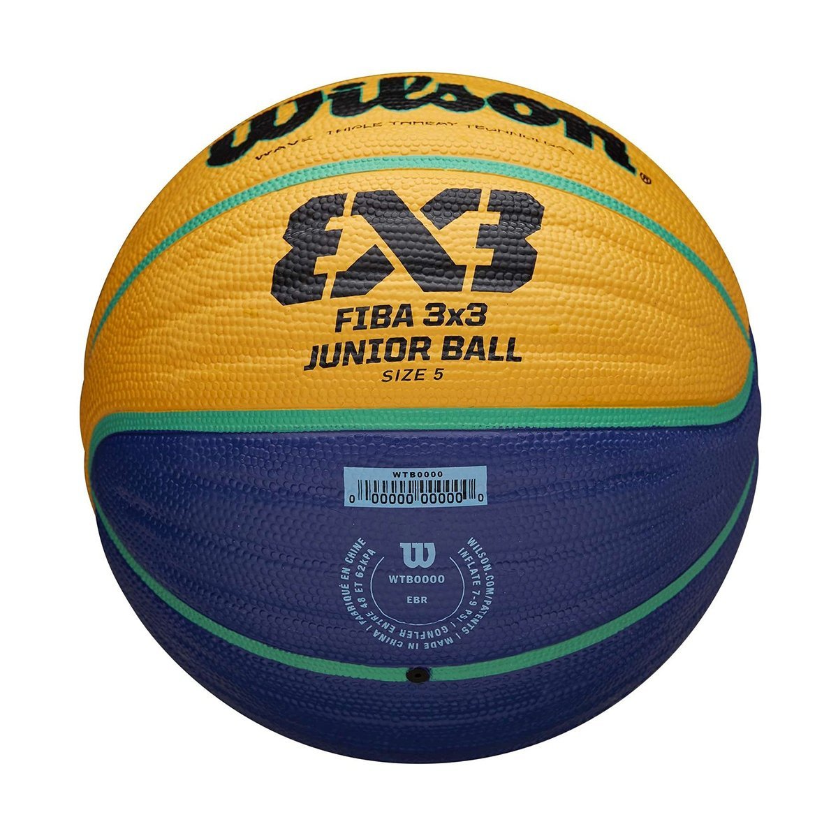 Lopta Wilson Fiba 3x3 Basketbal J - žltá/modrá