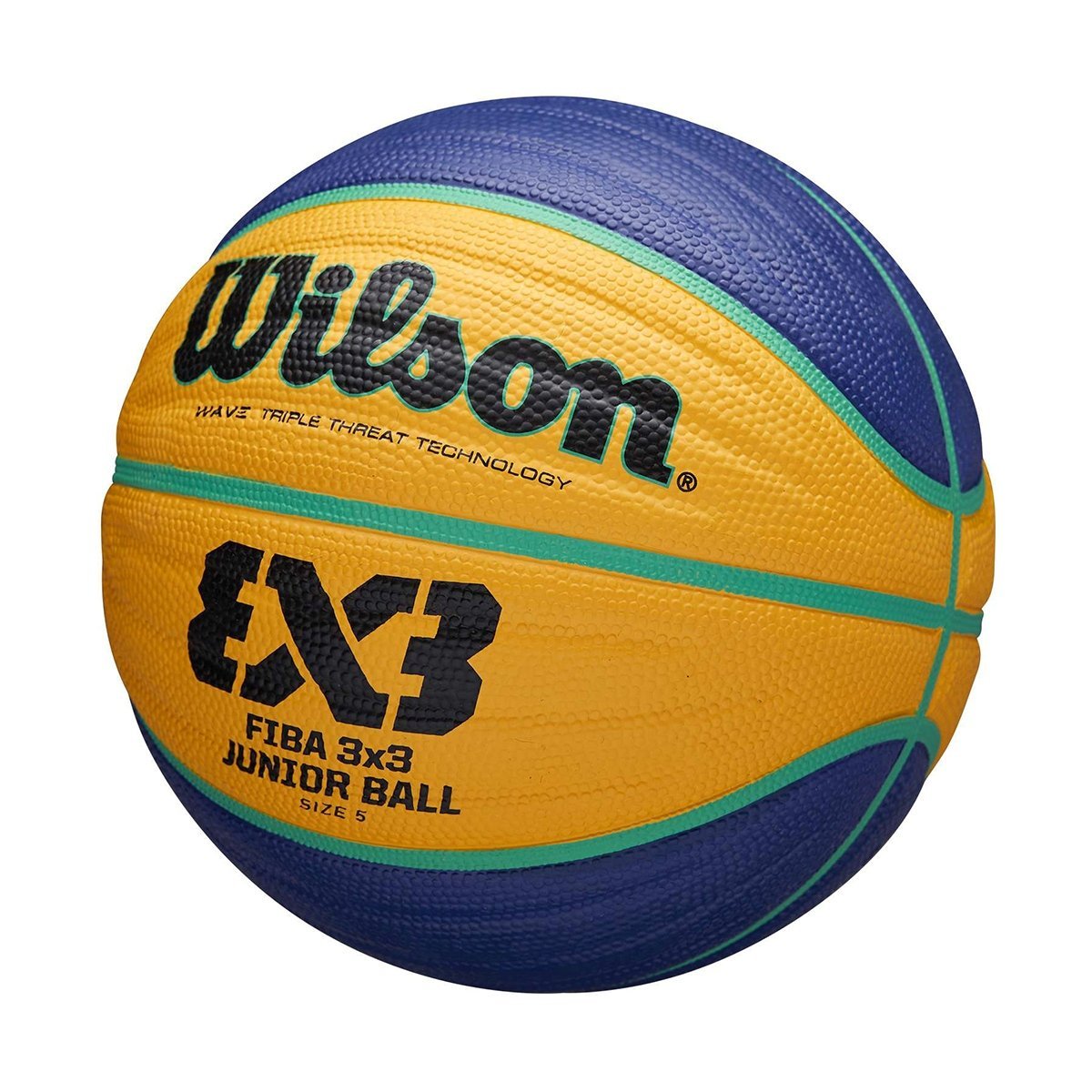 Lopta Wilson Fiba 3x3 Basketbal J - žltá/modrá