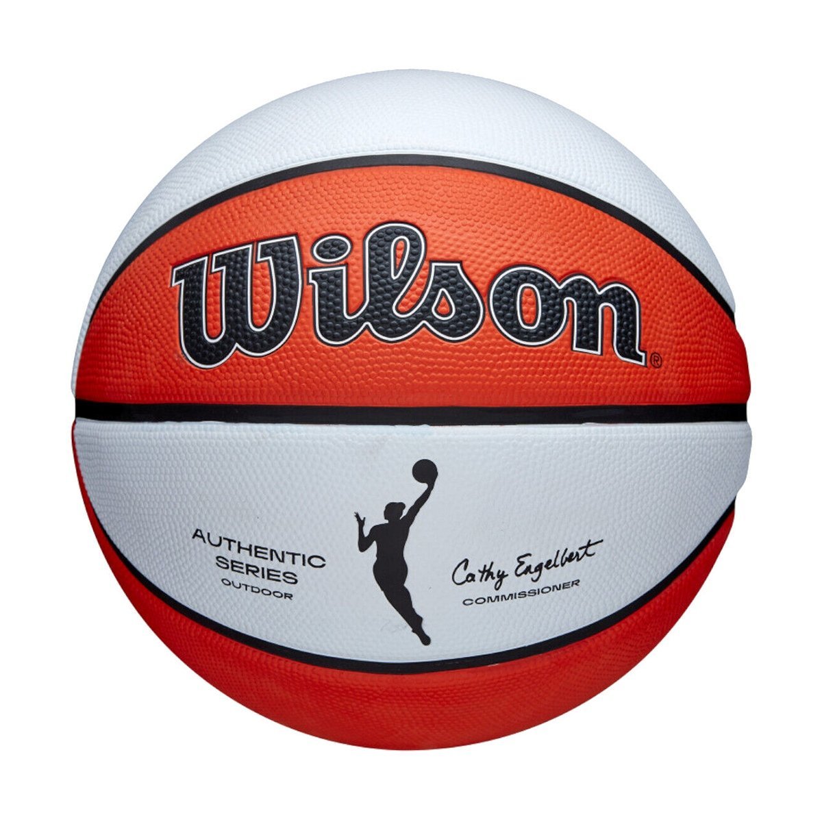 Lopta Wilson WNBA Authentic Series - biela/oranžová