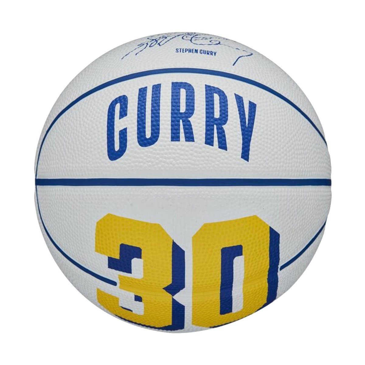 Lopta Wilson Basketball NBA Player Icon Mini Bskt Curry - modrá/žltá
