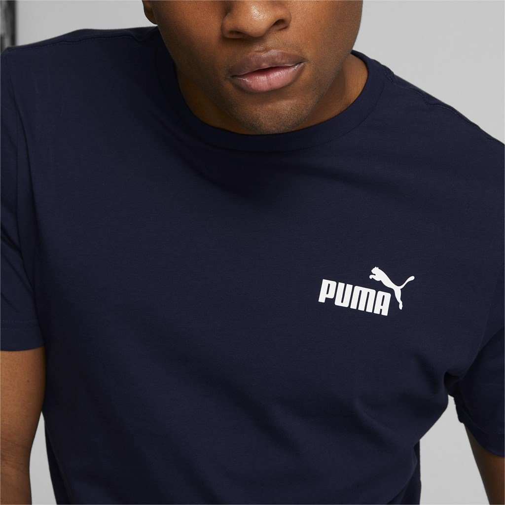 Puma ESS Small Logo Tee M - modrá