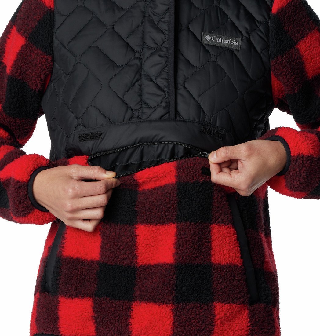 Mikina Columbia Sweet View™ Fleecový pulóver s kapucňou W - čierna/červená