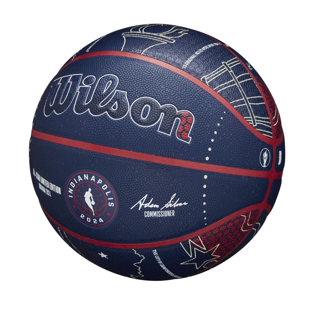 Lopta Wilson NBA All Star Replica Bskt - modrá