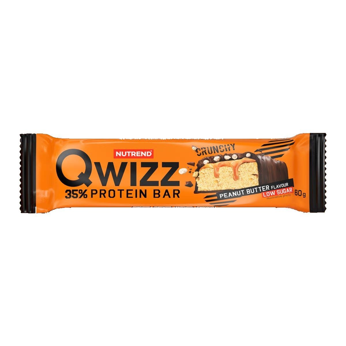 Nutrend Qwizz Protein Bar 60g - arašidové maslo